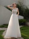 Elegantes Brautkleid mit Spitzenkorsage und Tüllrock SH-022